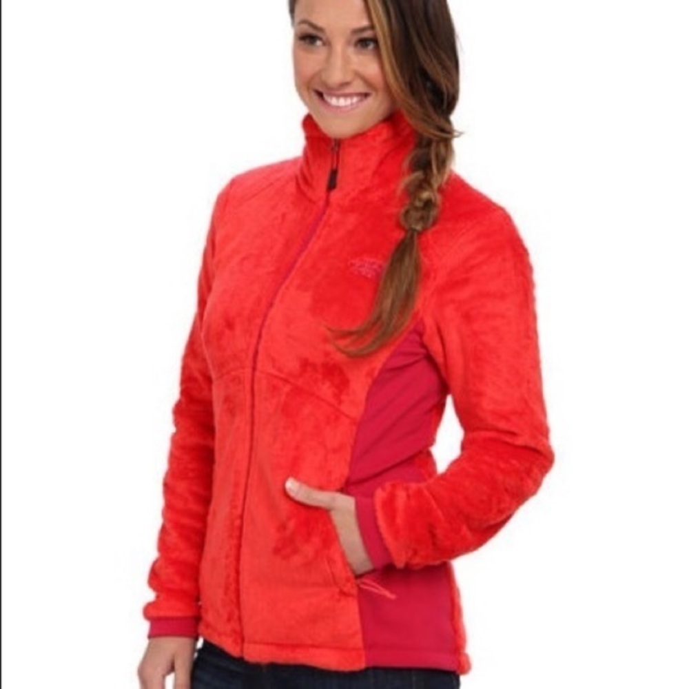 The North Face Tech Osito Jacket Rambutan Sz S EUC